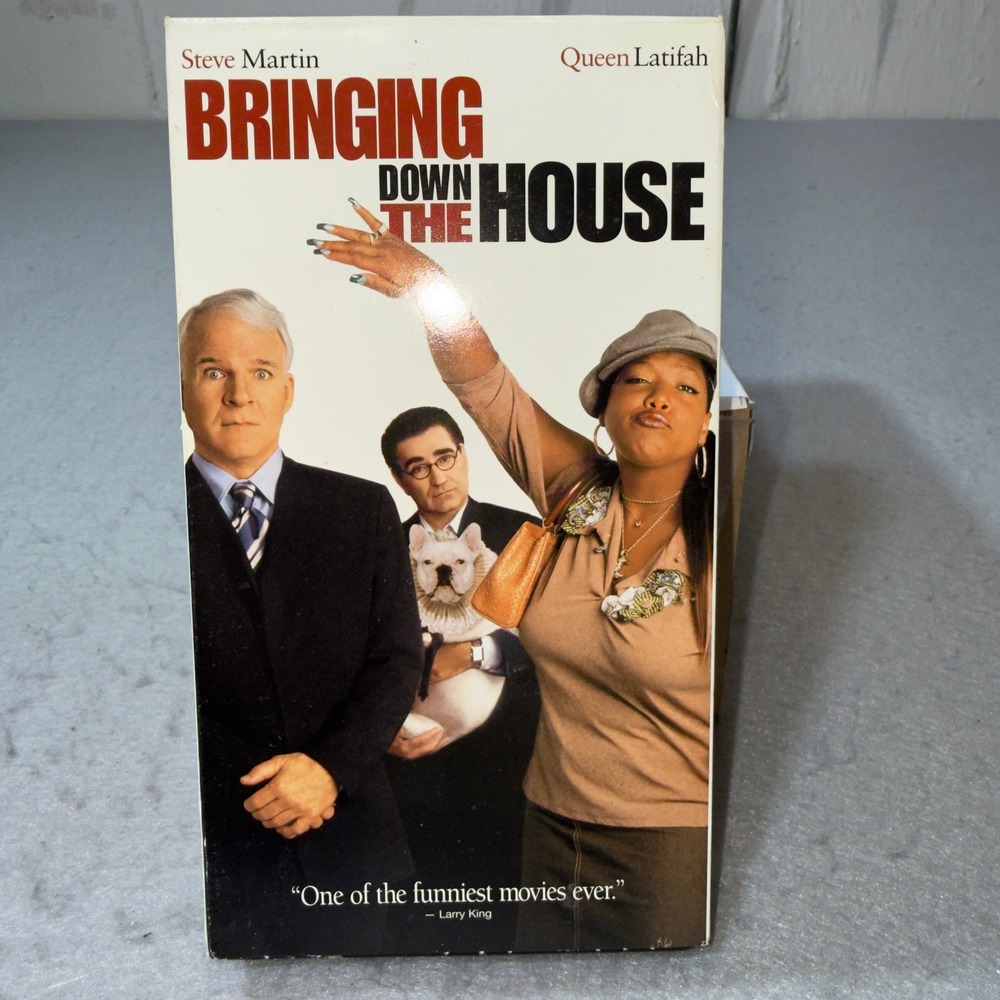 Bringing Down the House VHS Steve Martin Queen Latifah‎ 2003 Comedy Movie Tape